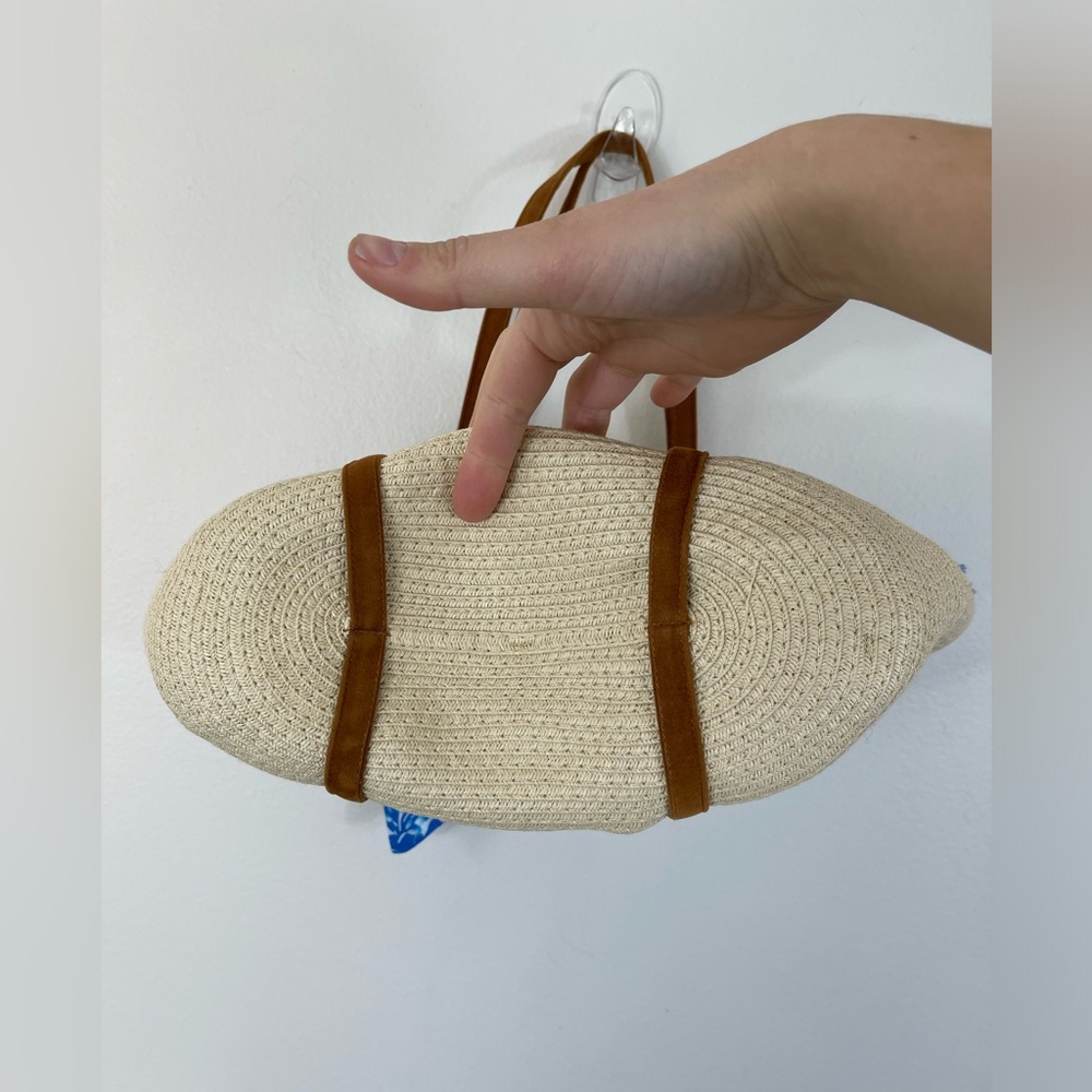 Women’s Beach Tote Bag Basketweave Tropical NEW - Picture 5 of 11